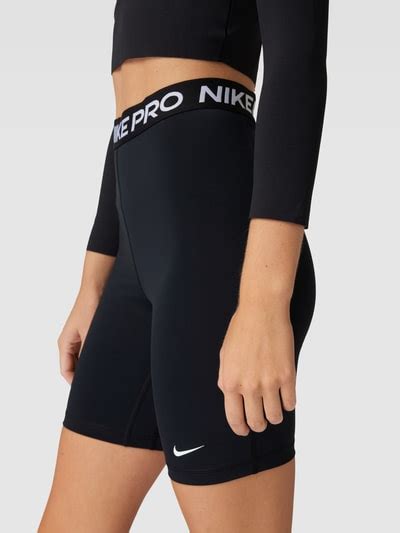 nike radlerhose schwarz|NIKE TRAINING Radlerhose mit elastischem Label.